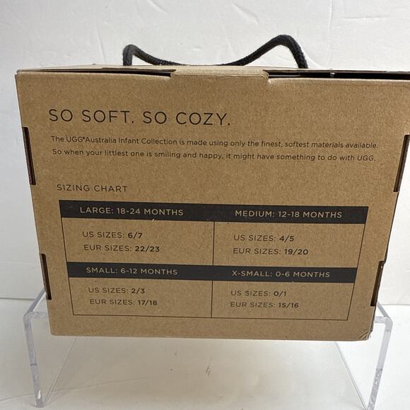 UGG AUSTRALIA INFANT TAN ERIN I BOOTIES SZ M US 4/5 AUTHENTIC NWB - Picture 12 of 14